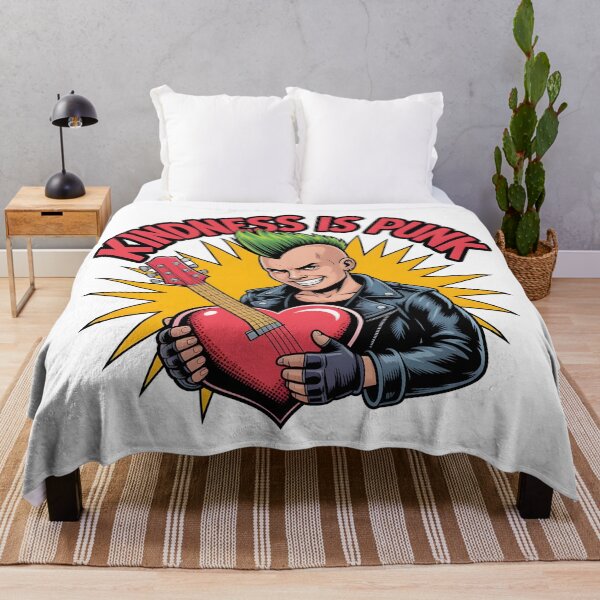 Item preview, Kindness Is Punk – Bold Heart & Guitar Design designed and sold by Fadi Alyaldani.