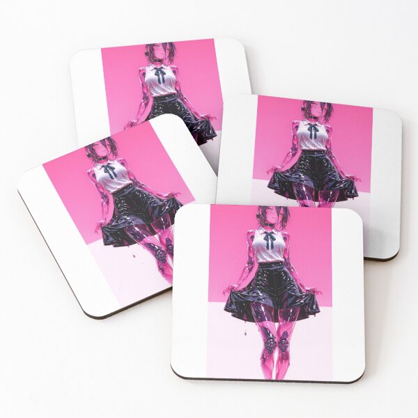 Item preview, Cyber Pink Anime Cyborg Girl – Futuristic Digital vol.3 designed and sold by EpicMerchRealm.