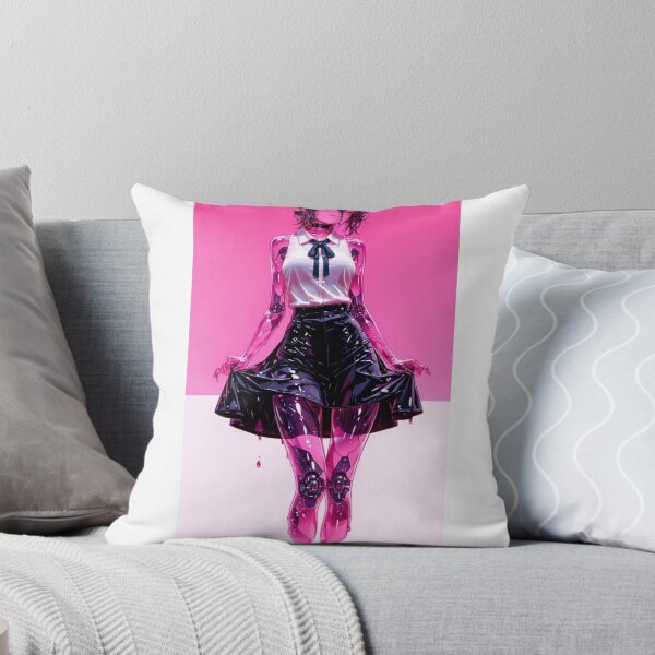 Item preview, Cyber Pink Anime Cyborg Girl – Futuristic Digital vol.3 designed and sold by EpicMerchRealm.