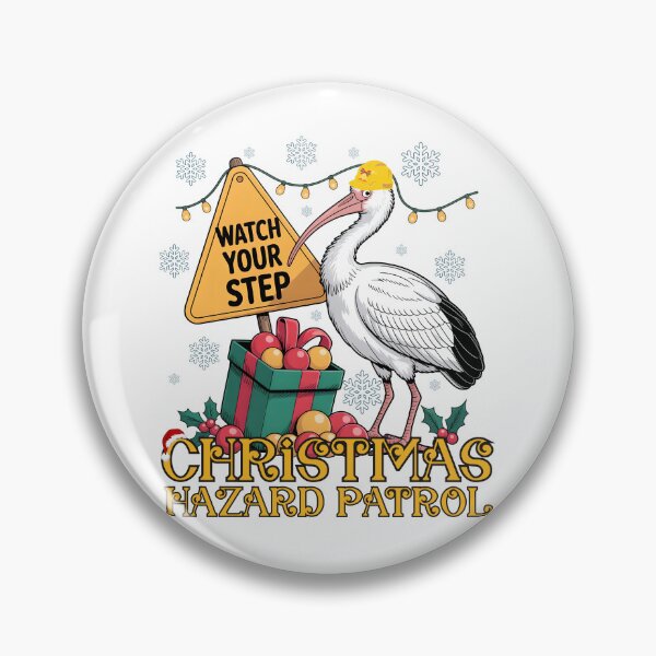 Item preview, Christmas Bin Chicken - Holiday Safety Ibis  designed and sold by PeteLawliiet.