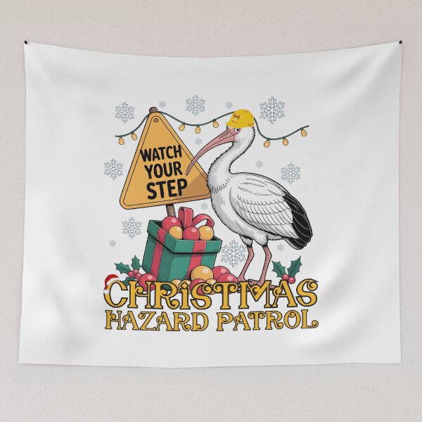 Item preview, Christmas Bin Chicken - Holiday Safety Ibis  designed and sold by PeteLawliiet.