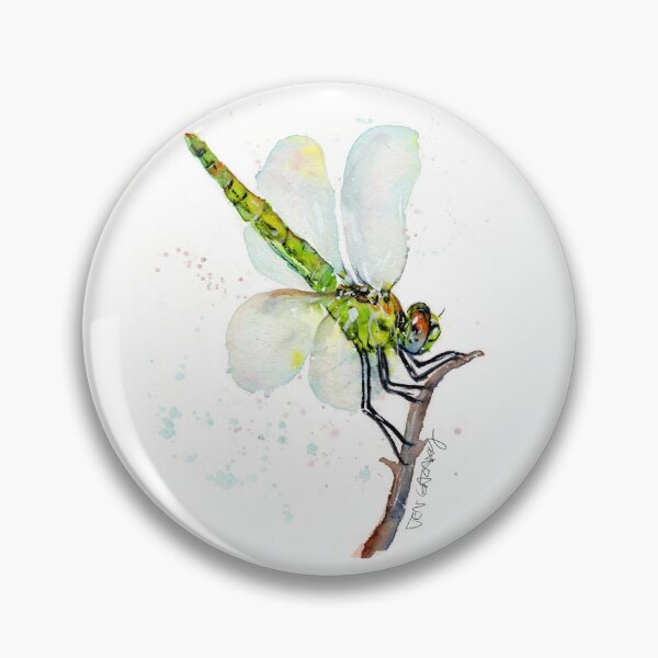 Item preview, Green Lucky Dragonfly  designed and sold by Jen Galaxy Art.