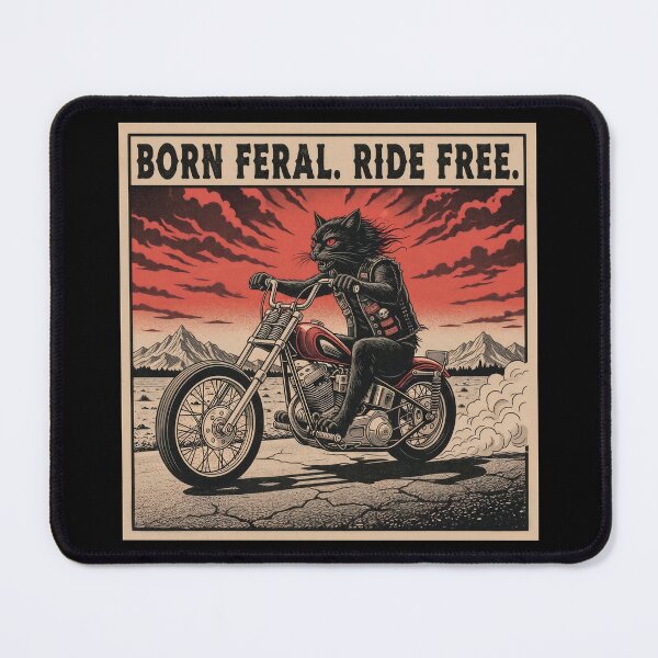 Item preview, Born Feral. Ride Free. designed and sold by Fur and Fury MC.