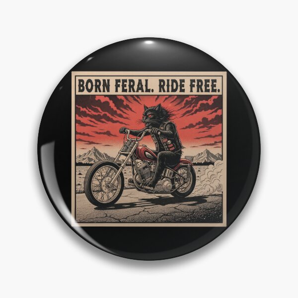 Item preview, Born Feral. Ride Free. designed and sold by Fur and Fury MC.