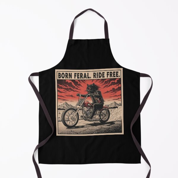 Item preview, Born Feral. Ride Free. designed and sold by Fur and Fury MC.