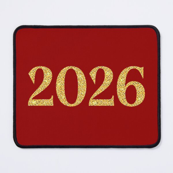Item preview, 2026 New Year Golden Glitter Shiny Print designed and sold by AnnaVioletStore.