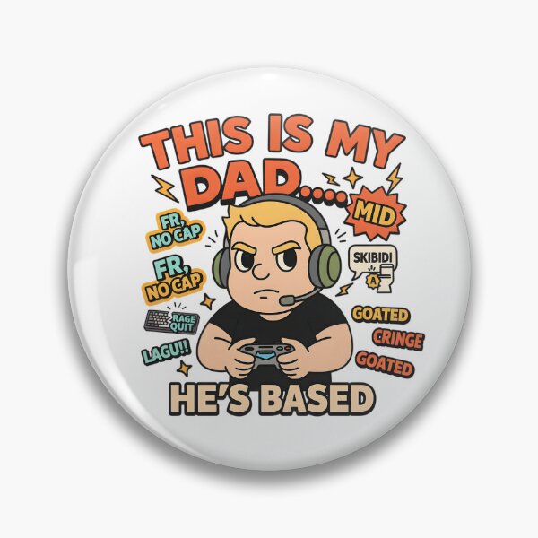 Artikelvorschau, Comic-Meme über einen coolen Gamer-Papa entworfen und verkauft von AnnDesignStudio.
