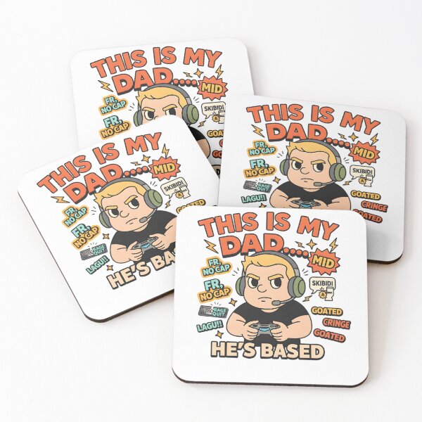 Item preview, Based Gamer Dad Meme Cartoon designed and sold by AnnDesignStudio.