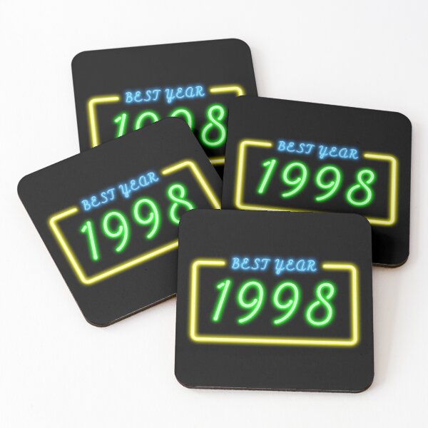 Item preview, BEST YEAR 1998 Neon Retro Design designed and sold by ArchersBoutique.