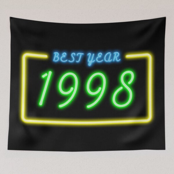 Item preview, BEST YEAR 1998 Neon Retro Design designed and sold by ArchersBoutique.