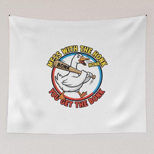 Item preview, Mess With The Honk You Get The Bonk Funny Goose designed and sold by JustCrafted.