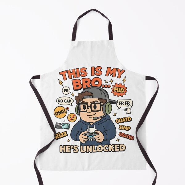 Item preview, Unlocked Gamer Bro Meme Art designed and sold by AnnDesignStudio.