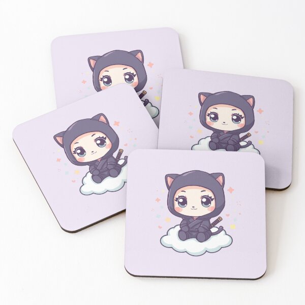 Item preview, Ninja Kitty on Cloud designed and sold by SoftgroveStudio.
