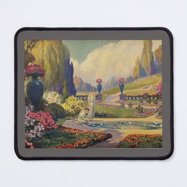 Item preview, Vintage Art Nouveau Max Gundlach – Ladies at Reflecting Pool – 1920s/30s Garden Scene  designed and sold by LGbubble.