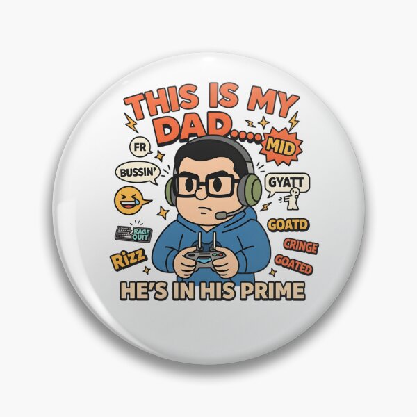Artikelvorschau, Prime Gamer Dad Meme Cartoon entworfen und verkauft von AnnDesignStudio.