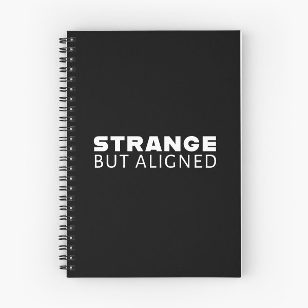 Aperçu de l'œuvre Étrange mais aligné - Texte en gras blanc créée et vendue par Artfully Entertained.