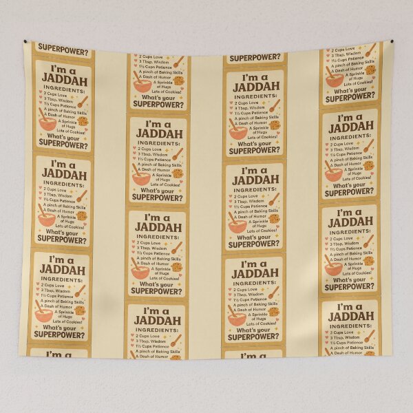 Item preview, I'm a Jaddah, What's Your Superpower? - Ingredients Recipe Funny Grandmother Kitchen Gift Design designed and sold by D-Islamic.