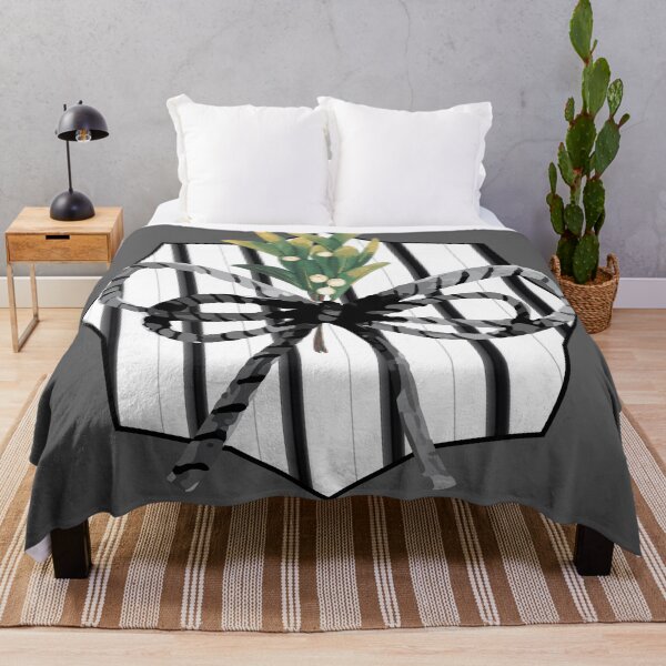 Item preview, Monochrome black white trendy christmas mistletoe stripes designed and sold by AnnaJ96@.