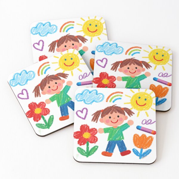Item preview, Colorful Child's Drawing | Playful Kids Art for Nursery, Playroom & Gifts designed and sold by Ditstyle.