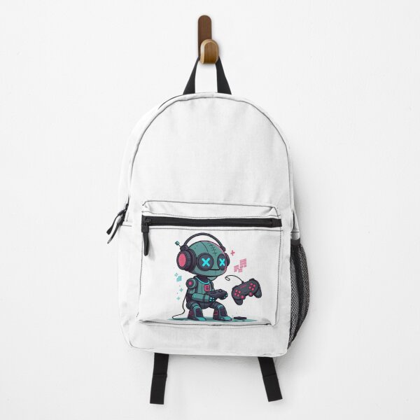 Item preview, Cute Robot Gamer Illustration designed and sold by Fadi Alyaldani.