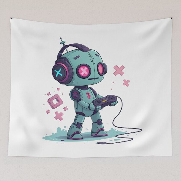Item preview, Neon Robot Player  designed and sold by Fadi Alyaldani.