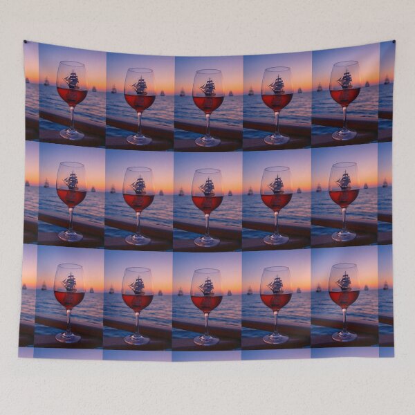 Item preview, A Ship Sails in a Wineglass designed and sold by Halifaxartguy.