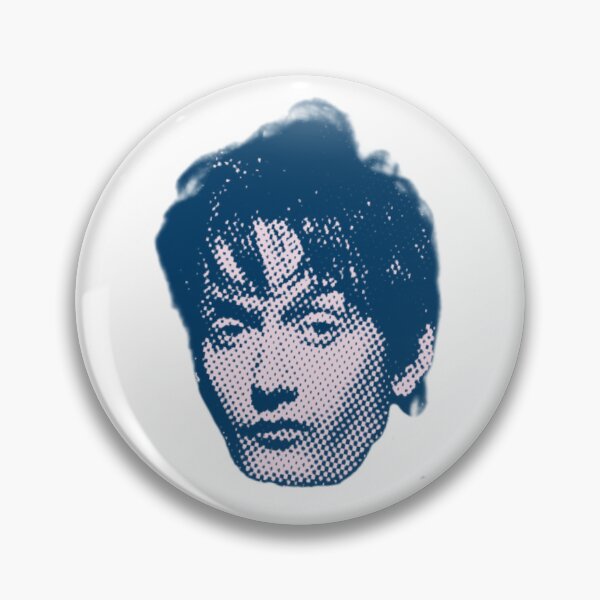 Item preview, JARVIS COCKER Pulp Blue Duotone Lino Cut designed and sold by ezndwhizz.