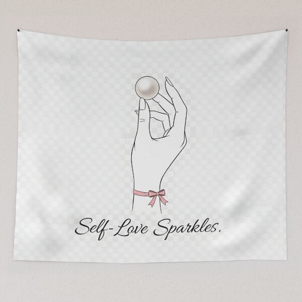 Item preview, Brillos de amor propio: Line Art Mano e Perla Coquette designed and sold by MrBunny_ART.