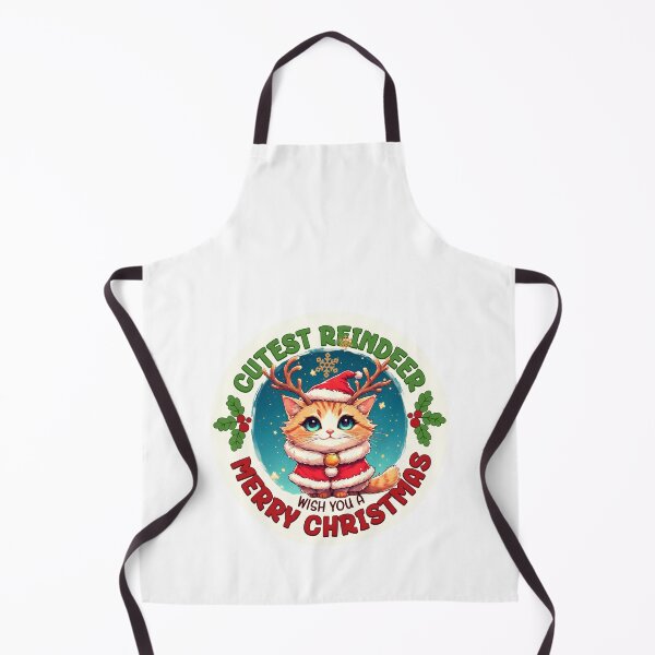 Item preview, Santa Claus cat. The cutest reindeer wishes you a Merry Christmas! designed and sold by Natalia-Vlad.