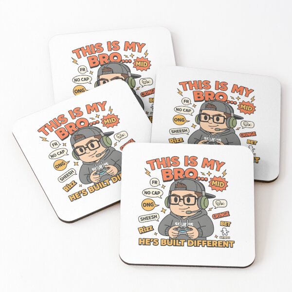 Item preview, Built Different Gamer Bro Meme Cartoon designed and sold by AnnDesignStudio.