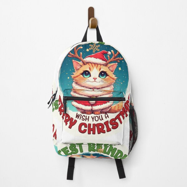 Item preview, Santa Claus cat. The cutest reindeer wishes you a Merry Christmas! designed and sold by Natalia-Vlad.
