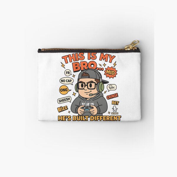 Item preview, Built Different Gamer Bro Meme Cartoon designed and sold by AnnDesignStudio.