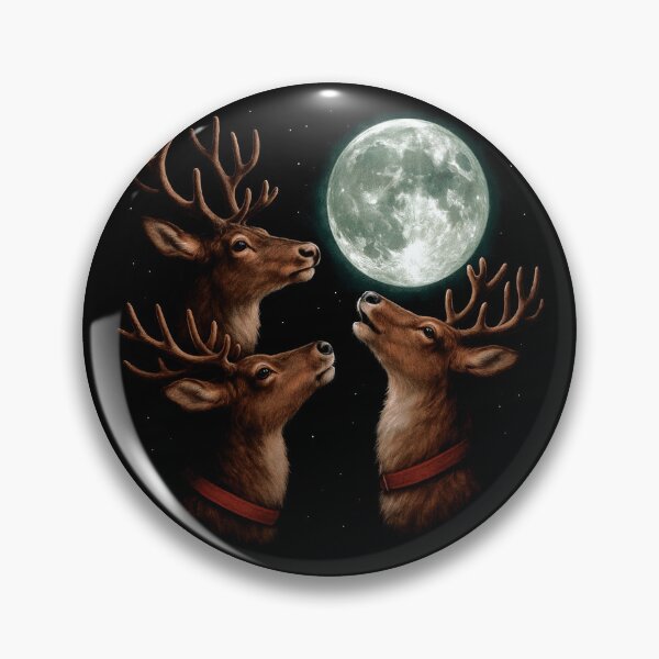 Item preview, Three Reindeer Moon Christmas Shirt – Funny Holiday Meme Tee designed and sold by SassCity.