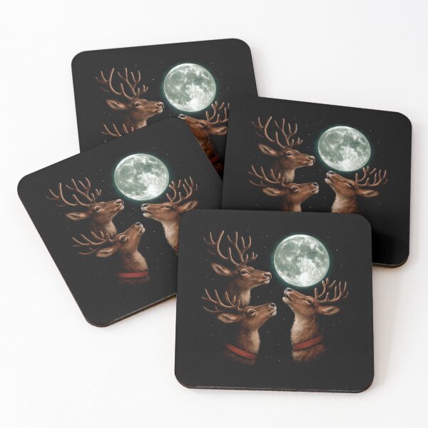 Item preview, Three Reindeer Moon Christmas Shirt – Funny Holiday Meme Tee designed and sold by SassCity.