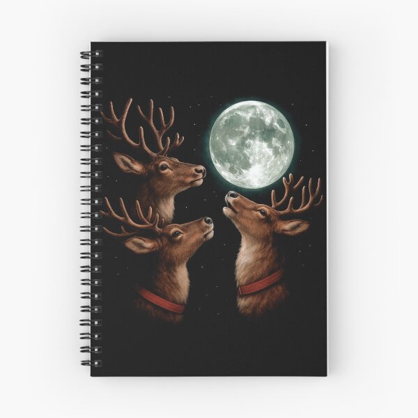 Item preview, Three Reindeer Moon Christmas Shirt – Funny Holiday Meme Tee designed and sold by SassCity.
