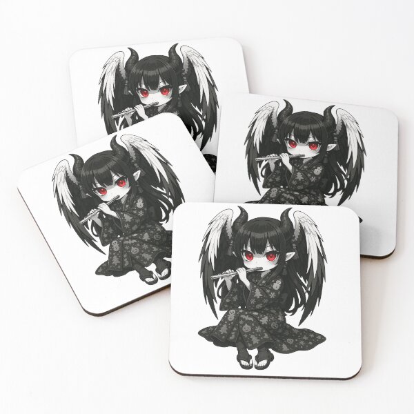 Item preview, Gothic Chibi Demon Angel – Christmas Kimono Flutist designed and sold by KamiVerse.