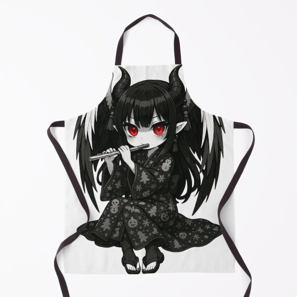 Item preview, Gothic Chibi Demon Angel – Christmas Kimono Flutist designed and sold by KamiVerse.