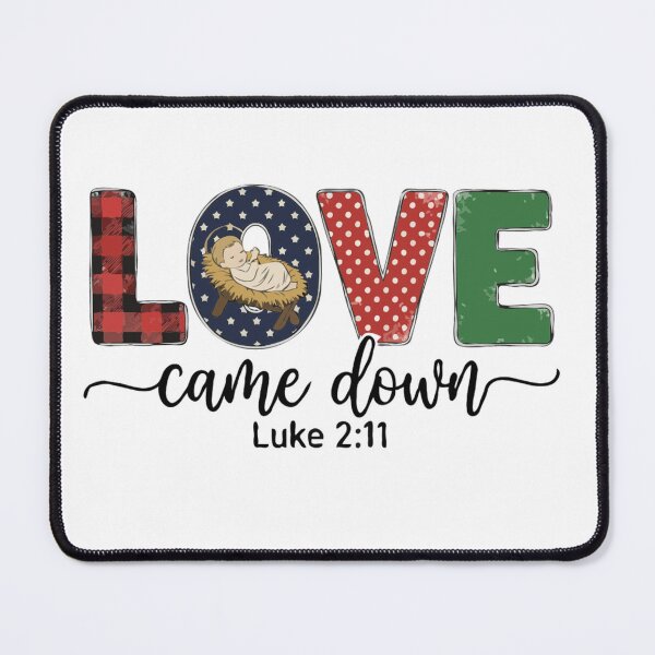 Item preview, LOVE Retro Christmas Sublimation with Baby Jesus – Luke 2:11 designed and sold by The Real Life Symphony.