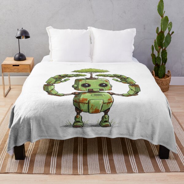 Item preview, Cute Robot with Tree Head Ecology designed and sold by TeeARTHY.