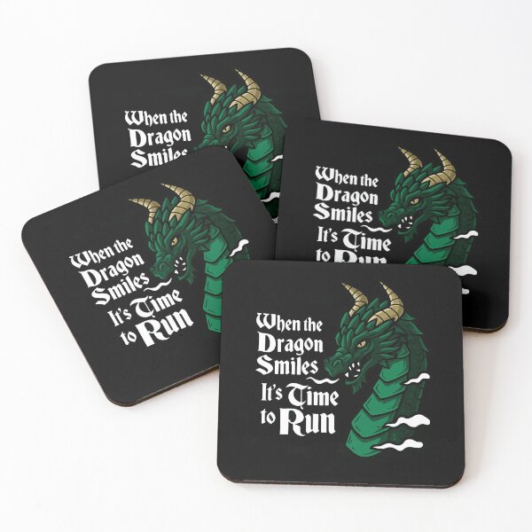 Item preview, Ferocious Dragon Warning Art – Funny Fantasy Monster Illustration for Adventurers and RPG Fans designed and sold by DrawHandArt.