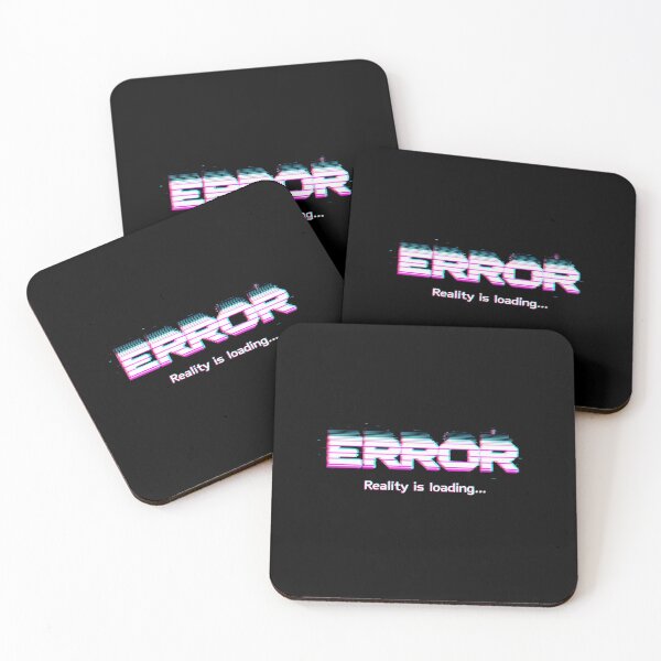 Item preview, ERROR: Reality is Loading... Glitch Text Design - Retro 80s Synthwave designed and sold by NeonOrbit89.