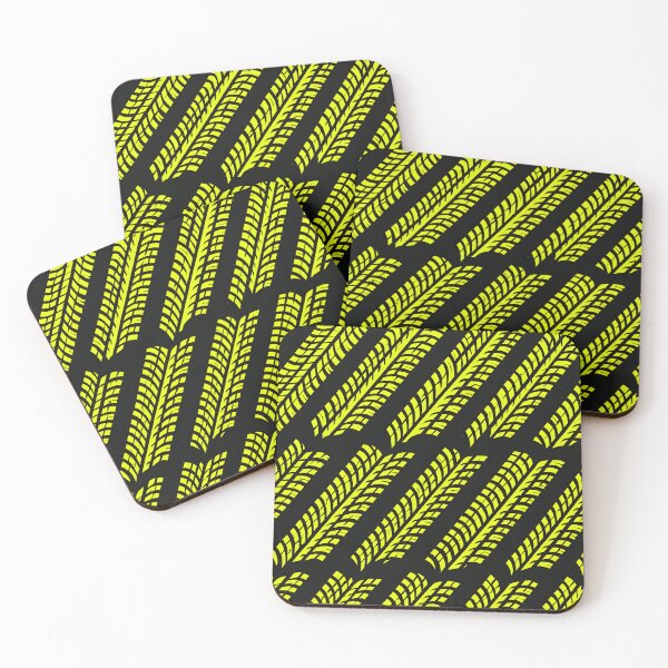 Item preview, Yellow Tire Track Racing Pattern designed and sold by SassyArtistry.