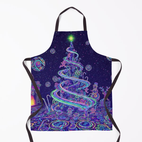 Item preview, Psychedelic Christmas designed and sold by 3free3street - Neon & Graffiti Digital Art.