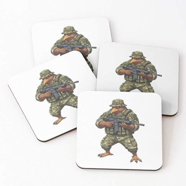 Item preview, Bird Military – kiwi bird designed and sold by RAWLIFEGRAPHIC.