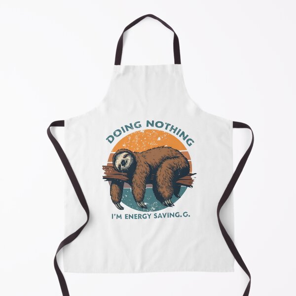 Aperçu de l'œuvre Funny Sloth Doing Nothing – Retro Lazy Animal Humor Design créée et vendue par FlorianDIY.