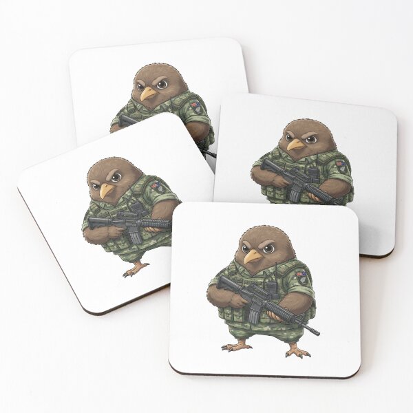Item preview, Bird Military – kiwi bird designed and sold by RAWLIFEGRAPHIC.