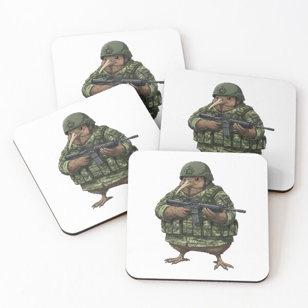 Item preview, Bird Military – kiwi bird designed and sold by RAWLIFEGRAPHIC.