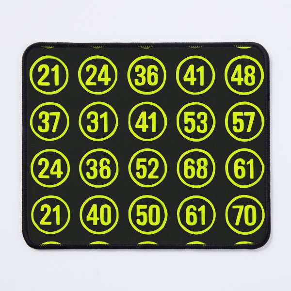 Item preview, Yellow Racing Number Pattern designed and sold by SassyArtistry.