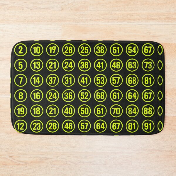 Item preview, Yellow Racing Number Pattern designed and sold by SassyArtistry.