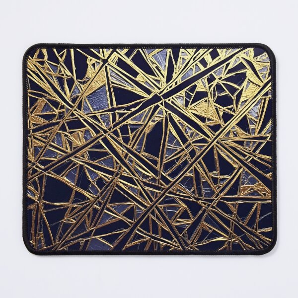 Item preview, Luxury Gold Shattered Chaos Abstract Pattern | Elegant Maximalist Art T-Shirt Design designed and sold by Badis Mardessi.